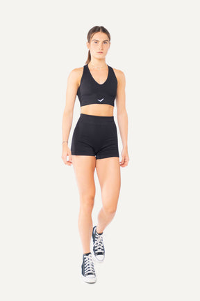 Veleur Shorts Cord Set für Damen, aus Cordstoff, High-Waisted Design mit gesticktem Logo, schmeichelhaft für Training und Freizeit